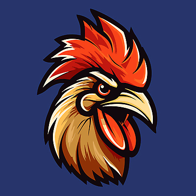 한마리 스티커 일러스트 사람없음 머리 닭 심볼 부리 닭벼슬 국내일러스트 AI파일 1 조류 신체부위 파일형식 벡터