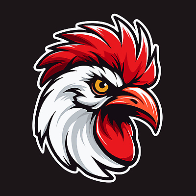 한마리 스티커 일러스트 사람없음 머리 닭 심볼 부리 닭벼슬 국내일러스트 AI파일 1 조류 신체부위 파일형식 벡터