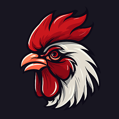 한마리 스티커 일러스트 사람없음 머리 닭 심볼 부리 닭벼슬 국내일러스트 AI파일 1 조류 신체부위 파일형식 벡터