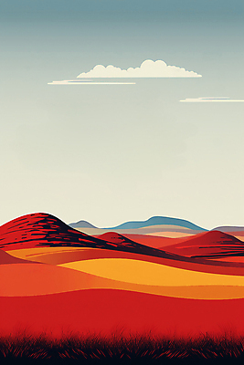 JPG 구름 백그라운드 일러스트 자연 하늘 풍경 사람없음 사막 분위기 국내일러스트 AI일러스트 AI콘텐츠 자연요소 컨셉 생태계 파일형식