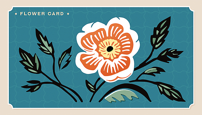 꽃 잎 꽃무늬 일러스트 나뭇잎 프레임 사람없음 주황색 빈티지 풀 오브젝트 엽서 판화 국내일러스트 AI파일 카드프레임 식물 컬러 컨셉 무늬 미술 편지 파일형식 벡터