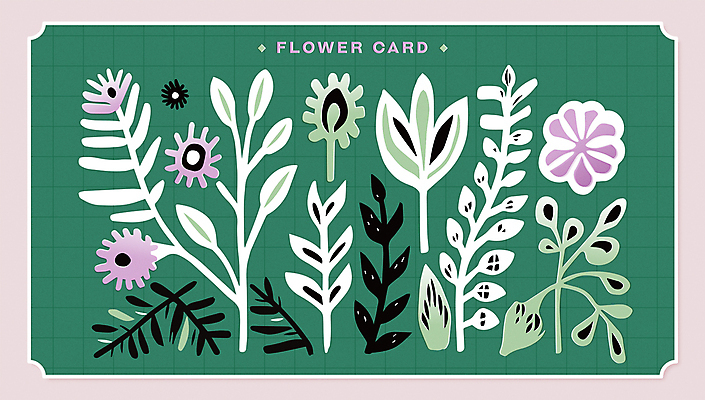 꽃 잎 꽃무늬 일러스트 나뭇잎 프레임 사람없음 초록색 빈티지 풀 오브젝트 엽서 판화 국내일러스트 AI파일 카드프레임 식물 컬러 컨셉 무늬 미술 편지 파일형식 벡터
