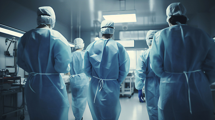 JPG 편집이미지 병원 여러명 상반신 성인 치료 파란색 어둠 간호사 의료진 의사 수술 디지털합성 수술복 의료성형뷰티 성인만 편집실사 IC큐레이션 AI인물포토 AI콘텐츠 직업 컬러 다수 의학 사람 가운 CG 파일형식 AI포토