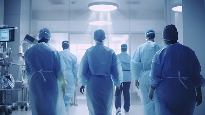 JPG 전신 편집이미지 병원 여러명 상반신 성인 치료 파란색 걷기 간호사 의료진 의사 수술 디지털합성 수술복 의료성형뷰티 성인만 편집실사 IC큐레이션 AI인물포토 AI콘텐츠 직업 컬러 다수 의학 모션 사람 가운 CG 파일형식 AI포토