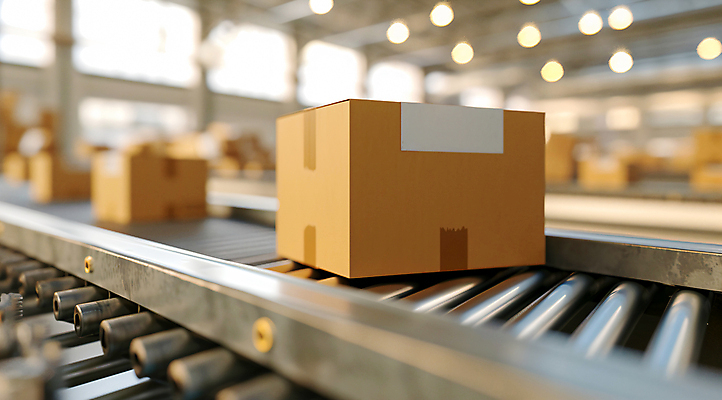 JPG 편집이미지 이동 공장 사람없음 창고 택배 택배상자 물류창고 자동화 컨베어밸트 물류센터 편집실사 AI포토 AI콘텐츠 컨셉 공업 상자 기계 운송업 CG 파일형식