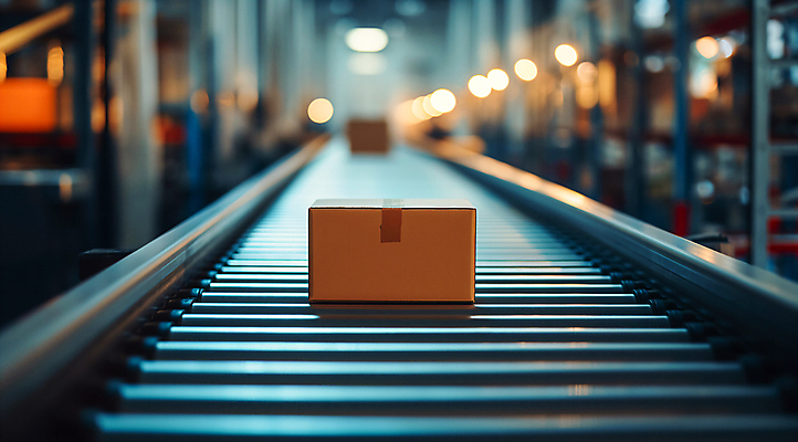 JPG 편집이미지 이동 공장 사람없음 택배 택배상자 물류창고 자동화 컨베어밸트 물류센터 편집실사 AI포토 AI콘텐츠 컨셉 공업 상자 기계 운송업 창고 CG 파일형식