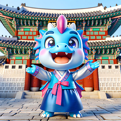 JPG 편집이미지 한국문화 한옥 3D캐릭터 사람없음 야외 3D 손들기 용띠 한복 디지털합성 즐거움 편집소스 2024년 청룡캐릭터 편집3D AI컴퓨터그래픽 AI콘텐츠 캐릭터 동양문화 한국전통 감정 고건축 모션 한국 십이지신 용 전통의상 연도 용캐릭터 청룡 파일형식