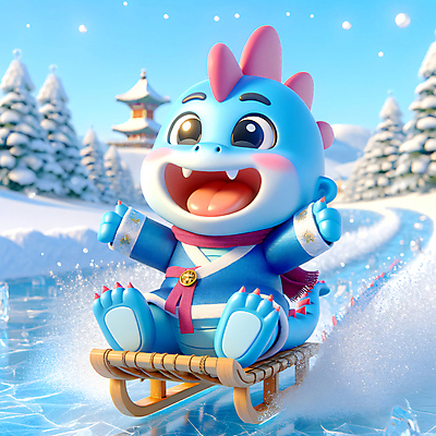 JPG 편집이미지 한국문화 3D캐릭터 사람없음 야외 3D 손들기 용띠 눈 한복 디지털합성 즐거움 썰매 빙판 편집소스 2024년 청룡캐릭터 편집3D AI컴퓨터그래픽 AI콘텐츠 자연요소 캐릭터 동양문화 한국전통 감정 모션 날씨 한국 십이지신 용 전통의상 연도 용캐릭터 청룡 파일형식