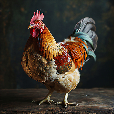 JPG 동물 편집이미지 한마리 백그라운드 사람없음 가축 닭 디지털합성 부리 수탉 편집소스 편집실사 AI포토 AI콘텐츠 1 조류 CG 수컷 파일형식