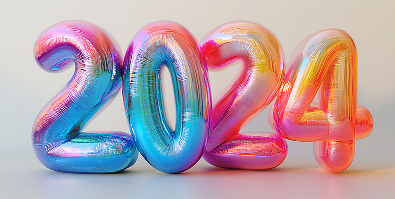 JPG 편집이미지 문자 타이포그라피 사람없음 컬러풀 숫자 파티 디지털합성 풍선 입체문자 편집소스 2024년 편집실사 AI포토 AI콘텐츠 컬러 이벤트 연도 CG 파일형식