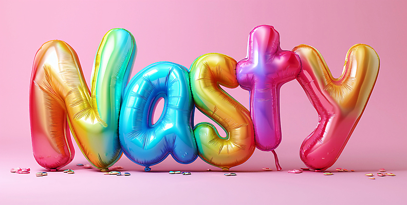 JPG 편집이미지 문자 영어 타이포그라피 사람없음 컬러풀 파티 디지털합성 풍선 입체문자 편집소스 편집실사 AI포토 AI콘텐츠 컬러 이벤트 CG 파일형식