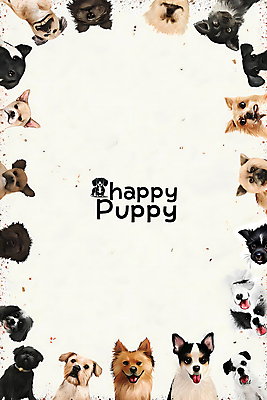 PSD 동물 반려견 백그라운드 여러마리 일러스트 프레임 사람없음 귀여움 흰색 강아지 디지털합성 편집소스 국내일러스트 컬러 다수 컨셉 반려동물 개 파일형식