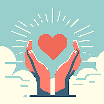구름 손 분홍색 하늘색 일러스트 신체부위 임신 하트 디지털합성 감싸기 편집소스 썬버스트 국내일러스트 AI파일 자연요소 모양 디자인 컬러 모션 사람 파란색 파일형식 벡터