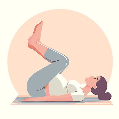 전신 여자 분홍색 일러스트 건강 한명 성인 눕기 스트레칭 임산부 임신 요가자세 매트 디지털합성 임산부요가 성인여자한명만 편집소스 국내일러스트 AI파일 1 컬러 포즈 요가 모션 사람 운동 여자한명만 성인여자만 파일형식 벡터