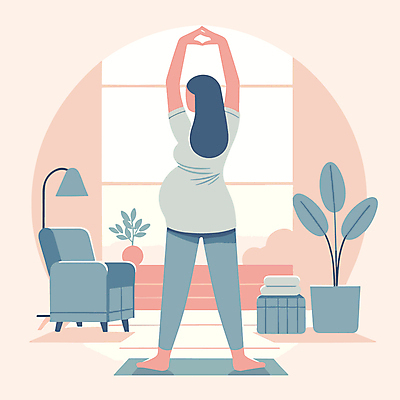 전신 여자 화분 분홍색 거실 일러스트 건강 한명 성인 소파 스트레칭 임산부 임신 요가자세 디지털합성 임산부요가 성인여자한명만 편집소스 국내일러스트 AI파일 1 컬러 포즈 의자 요가 사람 운동 여자한명만 성인여자만 파일형식 벡터