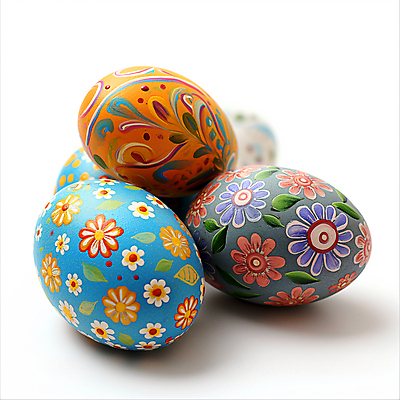 JPG 편집이미지 전통 기념일 꽃무늬 사람없음 장식 디지털합성 부활절계란 편집소스 편집실사 AI포토 AI콘텐츠 꽃 무늬 부활절 이벤트 계란 CG 파일형식