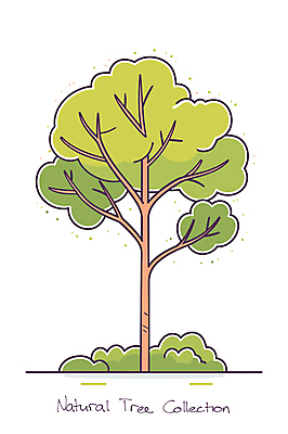 나무 일러스트 자연 나뭇잎 한그루 잔디 타이포그라피 사람없음 초록색 분위기 국내일러스트 AI파일 식물 문자 1 컬러 컨셉 잎 생태계 파일형식 벡터