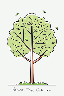 나무 일러스트 자연 나뭇잎 한그루 잔디 타이포그라피 사람없음 초록색 분위기 국내일러스트 AI파일 식물 문자 1 컬러 컨셉 잎 생태계 파일형식 벡터