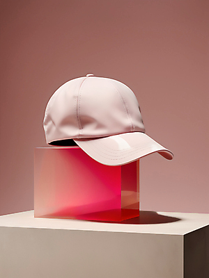 JPG 편집이미지 모자 잡화 패션 분홍색 사람없음 캐주얼 우아함 디지털합성 단상 캡모자 편집소스 편집실사 AI포토 AI콘텐츠 모자_잡화 옷 컬러 컨셉 CG 파일형식