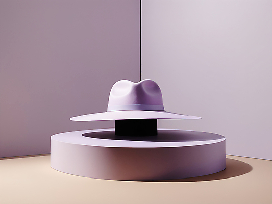 JPG 편집이미지 모자 잡화 패션 사람없음 보라색 우아함 디지털합성 단상 챙모자 편집소스 편집실사 AI포토 AI콘텐츠 모자_잡화 컬러 컨셉 CG 파일형식