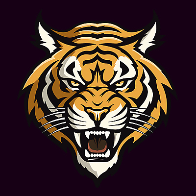 한마리 얼굴 야생동물 일러스트 사람없음 검은색 호랑이 심볼 육식동물 국내일러스트 AI파일 동물 1 컬러 포유류 신체부위 파일형식 벡터