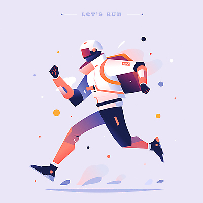 전신 남자 운동화 일러스트 배낭 추상 미래 한명 성인 달리기 보라색 헬멧 유산소운동 라이더 러닝 성인남자한명만 국내일러스트 AI파일 1 컬러 신발 컨셉 무늬 가방 모션 사람 운동 보호장비 남자한명만 성인남자만 파일형식 벡터