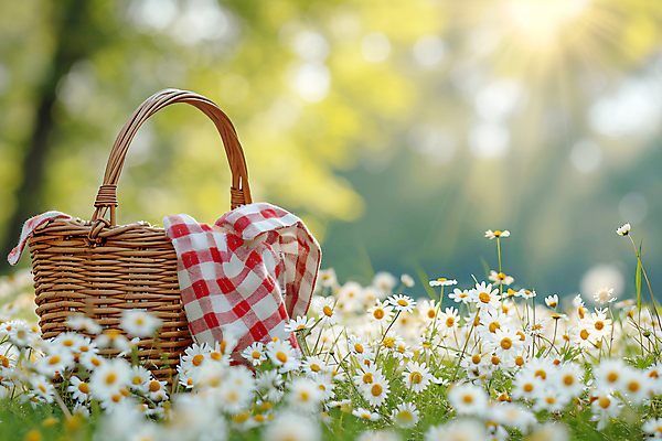 JPG 편집이미지 꽃 꽃밭 휴식 풍경 사람없음 일상 소풍 바구니 봄 돗자리 화사함 편집실사 AI포토 AI콘텐츠 식물 계절 컨셉 라이프 야외활동 CG 파일형식