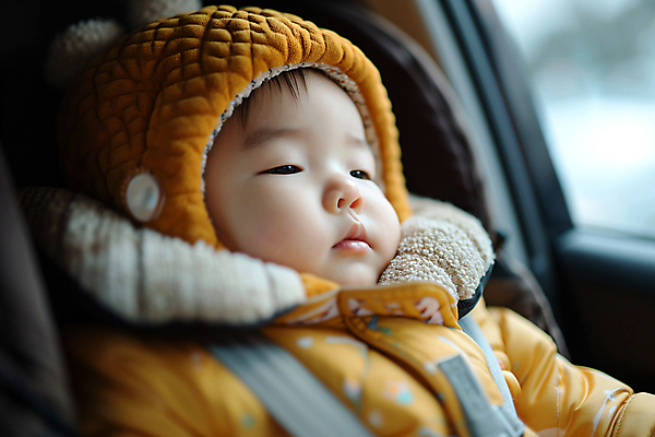 JPG 편집이미지 자동차 한명 안전 상반신 아기 보호 안전벨트 자동차내부 카시트 편집실사 AI인물포토 AI콘텐츠 1 육상교통 컨셉 의자 사람 내부 CG 파일형식 AI포토