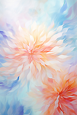 JPG 편집이미지 꽃 백그라운드 붓터치 사람없음 우아함 질감 유화 이미지편집 편집실사 식물 컨셉 미술 CG 파일형식