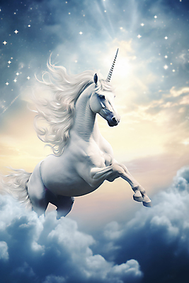 JPG 구름 편집이미지 하늘 뿔 사람없음 판타지 말_동물 신비 유니콘 환상 이미지편집 편집실사 AI컴퓨터그래픽 AI콘텐츠 자연요소 컨셉 포유류 상상 CG 파일형식
