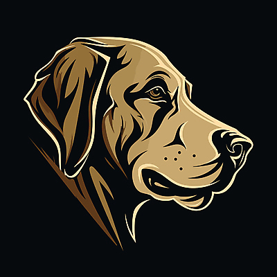 한마리 일러스트 사람없음 머리 검은색 개 강아지 심볼 국내일러스트 AI파일 1 컬러 포유류 신체부위 반려동물 파일형식 벡터