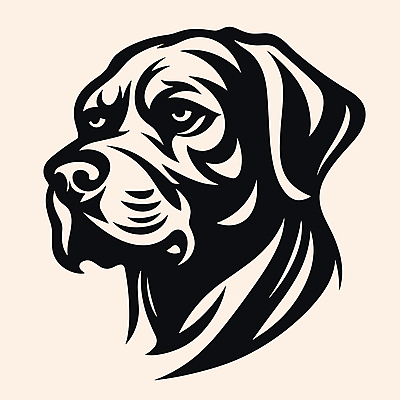 한마리 일러스트 사람없음 머리 개 강아지 심볼 라인아트 베이지색 국내일러스트 AI파일 1 선 컬러 포유류 신체부위 반려동물 파일형식 벡터