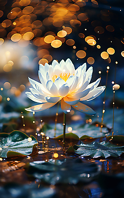 JPG 편집이미지 자연 연꽃 풍경 사람없음 물 물방울 연못 물가 우아함 연잎 보케 편집실사 AI포토 AI콘텐츠 자연요소 꽃 컨셉 잎 CG 생태계 파일형식