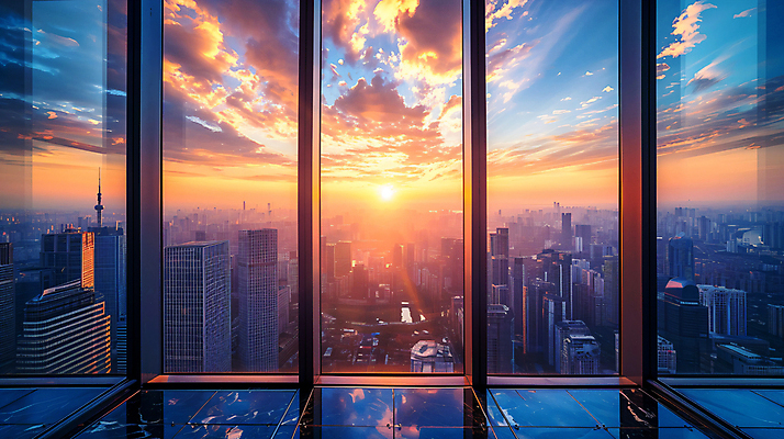 JPG 구름 편집이미지 창문 하늘 풍경 빌딩 사람없음 건물 도시풍경 고층빌딩 일몰 도시 분위기 빌딩숲 편집실사 AI포토 AI콘텐츠 자연요소 건축물 컨셉 노을 CG 파일형식