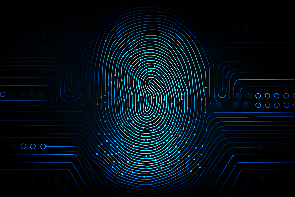 JPG 편집이미지 과학 기술 사람없음 파란색 디지털 정보 암호 디지털합성 신분 생체인식기술 지문 지문인식 이미지편집 편집실사 AI컴퓨터그래픽 AI콘텐츠 컬러 CG 파일형식