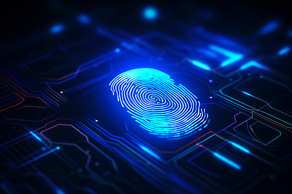 JPG 편집이미지 과학 기술 사람없음 파란색 디지털 정보 암호 디지털합성 신분 생체인식기술 지문 지문인식 이미지편집 편집실사 AI컴퓨터그래픽 AI콘텐츠 컬러 CG 파일형식