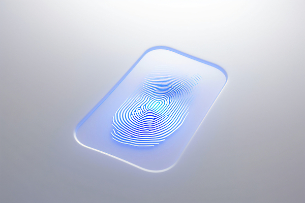 JPG 편집이미지 과학 기술 사람없음 파란색 디지털 정보 암호 디지털합성 신분 생체인식기술 지문 지문인식 이미지편집 편집실사 AI컴퓨터그래픽 AI콘텐츠 컬러 CG 파일형식