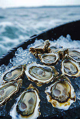 JPG 편집이미지 음식 바다 식재료 사람없음 얼음 굴 신선 해산물 디지털합성 제철 산지직송 편집실사 AI포토 AI콘텐츠 자연요소 어패류 CG 파일형식 직송