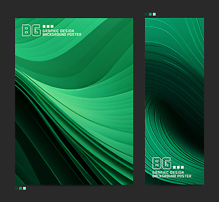템플릿 포스터 물결 백그라운드 곡선 추상 사람없음 그래픽 초록색 세트 웨이브 이미지템플릿 AI파일 선 컬러 무늬 파일형식 벡터