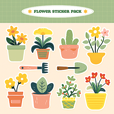 화분 스티커 잎 일러스트 봄꽃 선인장 사람없음 초록색 세트 봄 모종삽 오브젝트 원예 팬시 갈퀴 엘리먼트 국내일러스트 AI파일 식물 계절 꽃 컬러 취미 삽 파일형식 벡터