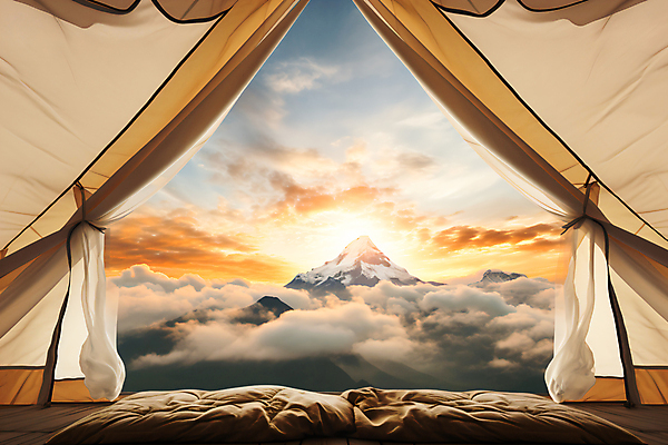 JPG 편집이미지 여유 하늘 휴식 텐트 풍경 사람없음 야외 햇빛 일출 일몰 캠핑 운해 설산 편집실사 AI포토 AI콘텐츠 감정 컨셉 레저 산 캠핑도구 태양 노을 CG 파일형식 구름_자연