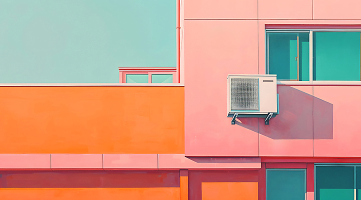 JPG 편집이미지 분홍색 창문 빌딩 사람없음 건물 주황색 디지털합성 민트색 파스텔톤 편집소스 미니멀 편집실사 AI포토 AI콘텐츠 건축물 컬러 CG 파일형식