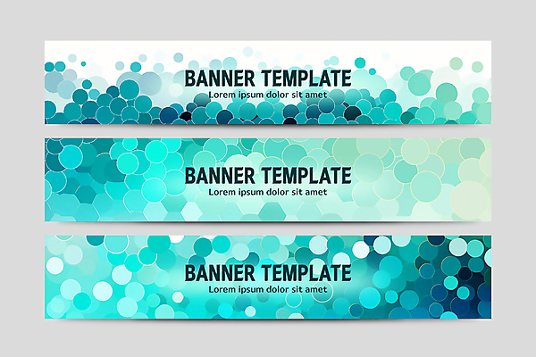 템플릿 배너템플릿 가로배너 백그라운드 패턴 추상 사람없음 파란색 세트 현수막 원형 겹침 기하학 AI파일 도형 배너 컬러 무늬 가로 파일형식 벡터