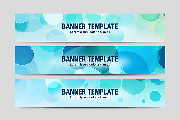 템플릿 배너템플릿 가로배너 백그라운드 패턴 추상 사람없음 파란색 세트 현수막 원형 겹침 기하학 AI파일 도형 배너 컬러 무늬 가로 파일형식 벡터