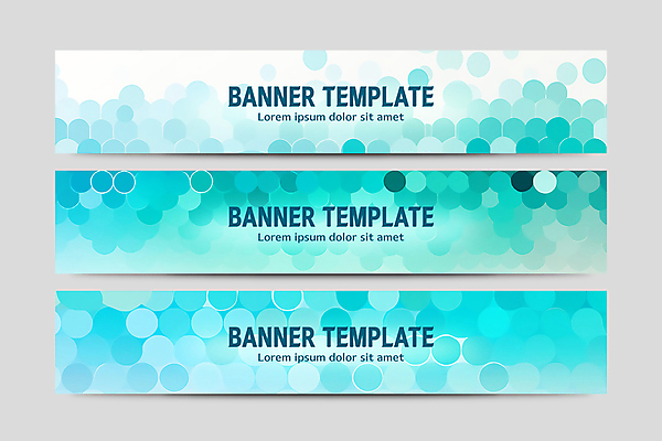 템플릿 배너템플릿 가로배너 백그라운드 패턴 추상 사람없음 파란색 세트 현수막 원형 겹침 기하학 AI파일 도형 배너 컬러 무늬 가로 파일형식 벡터