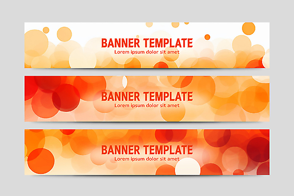 템플릿 배너템플릿 가로배너 백그라운드 패턴 추상 사람없음 세트 주황색 현수막 원형 겹침 기하학 AI파일 도형 배너 컬러 무늬 가로 파일형식 벡터