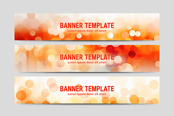 템플릿 배너템플릿 가로배너 백그라운드 패턴 추상 사람없음 세트 주황색 현수막 원형 겹침 기하학 AI파일 도형 배너 컬러 무늬 가로 파일형식 벡터