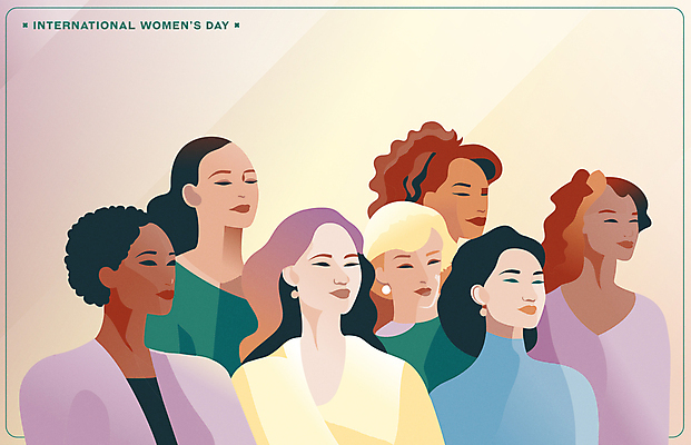 백인 모델 여자 흑인 일러스트 동양인 여러명 상반신 성인 다양 우아함 다인종 초상화 세계여성의날 성인여자만 국내일러스트 AI파일 서양인 기념일 다수 컨셉 사람 인종 그림 여자만 성인만 파일형식 벡터