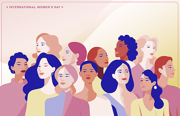 백인 모델 여자 흑인 일러스트 동양인 여러명 상반신 성인 다양 우아함 다인종 초상화 세계여성의날 성인여자만 국내일러스트 AI파일 서양인 기념일 다수 컨셉 사람 인종 그림 여자만 성인만 파일형식 벡터