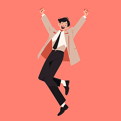 전신 남자 구두 일러스트 비즈니스 한명 미소 웃음 정장 성인 기쁨 만세 직장인 비즈니스맨 비즈니스캐릭터 만족 출근 성인남자한명만 국내일러스트 일러캐릭터 AI파일 직업 캐릭터 1 옷 감정 신발 모션 표정 사람 출퇴근 남자한명만 성인남자만 파일형식 벡터